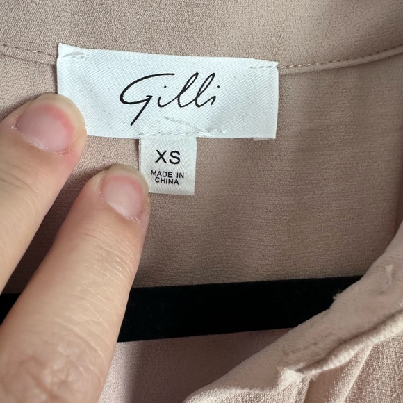 Gilli Taupe Button-Up Dress Size XS - Picture 6 of 7